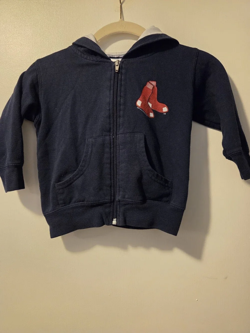 Soft As A Grape Boston Redsox Toddler Zip-up Hoodie Size 2T